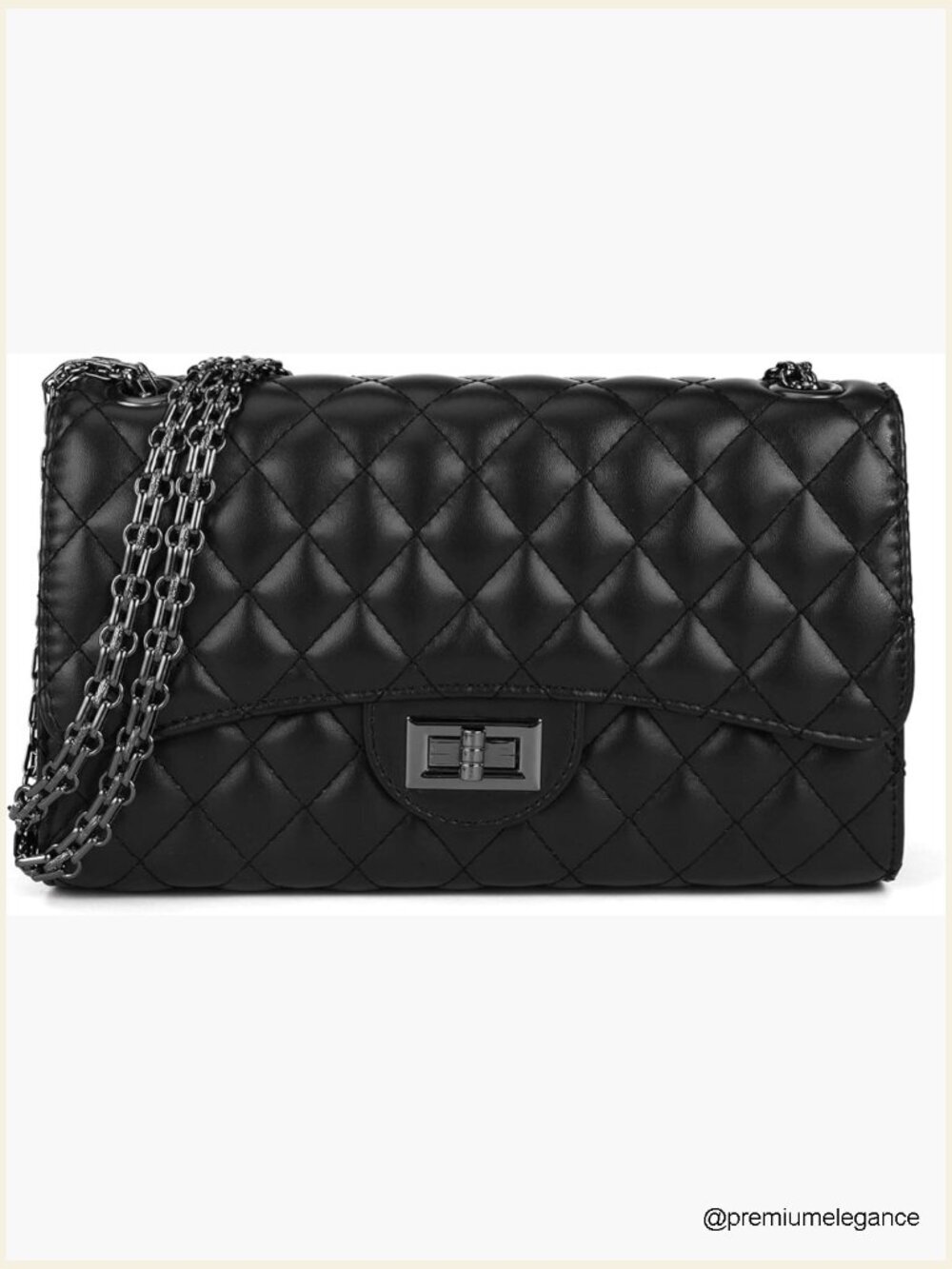 Quilted Crossbody Purse for Women Trendy Shoulder Bag with Chain